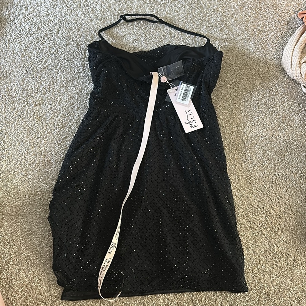 Black Rhinestone Dress - Picture 2 of 3